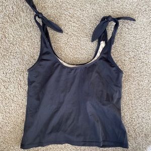 Kortni Jeane Tie Tank Top in Black